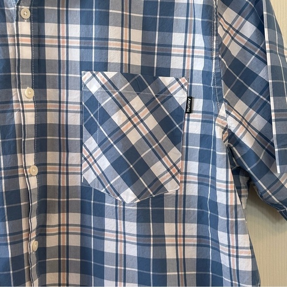 Blue Plaid Men's Shirt by HURLEY XXL - Picture 8 of 8